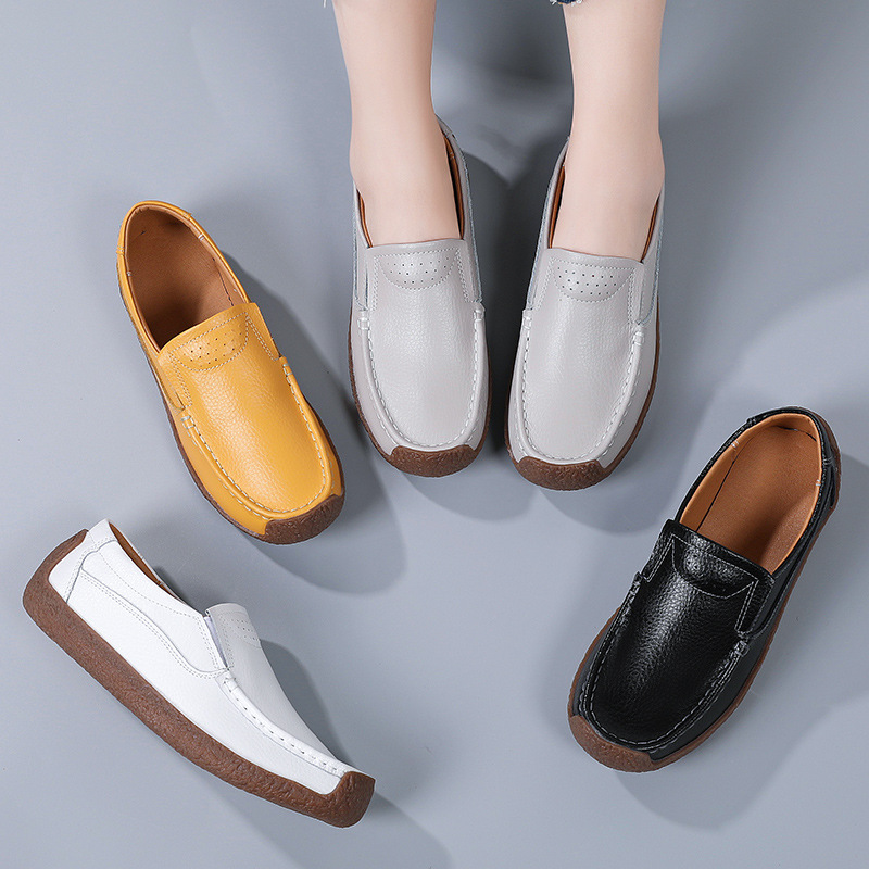 Sports Equipment Brands - Chaussures décontractées en cuir véritable pour